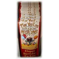 Birthday Chocolate Cake Flavored Cocoa & Greeting - Build a Birthday Basket at Tigz Designs!